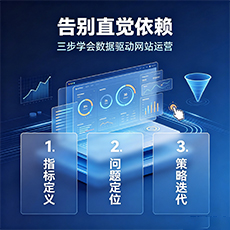 奉化建站-告别直觉依赖：三步学会数据驱动网站运营