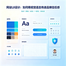 北仑建站-网站UI设计：如何用视觉语言传递品牌信任感